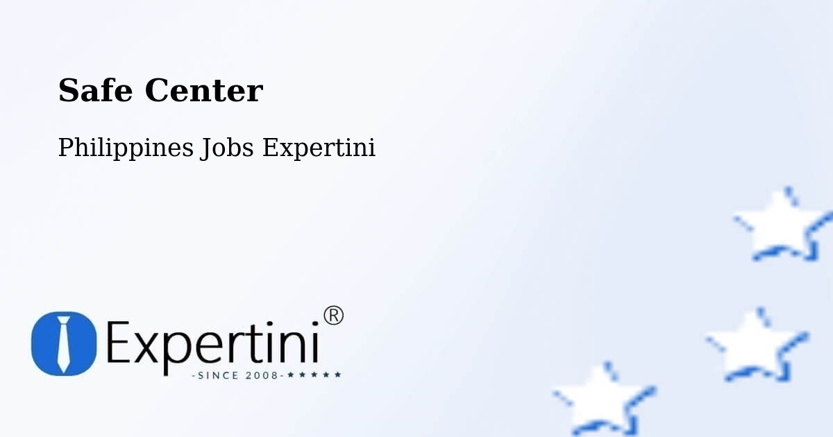 Safety Center – San Narciso - Philippines Jobs Expertini